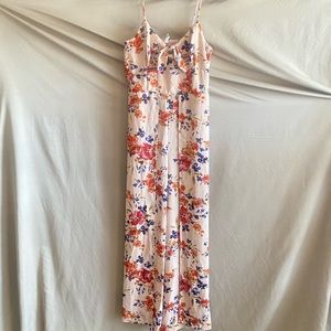 Woman’s Pink Floral Onesie Size M (NEW)